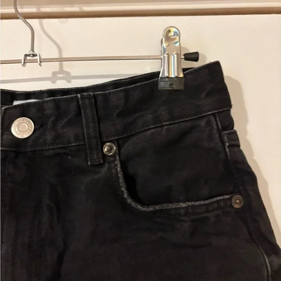 Zara TRF Black Women's Wide Leg Jeans - Picture 4 of 8